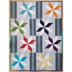 Between the Stars PDF quilt pattern - placemat, baby quilt, throw quilt and queen quilt size options included
