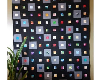 Scraps Squared Quilt Pattern – Beginner-Friendly Scrap Quilt (PDF Download)