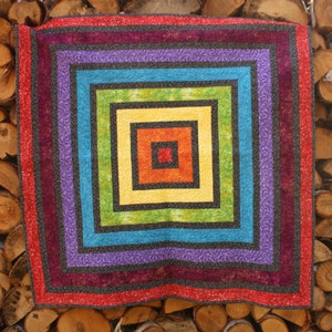 Rainbow Ripple Quilt PDF Pattern