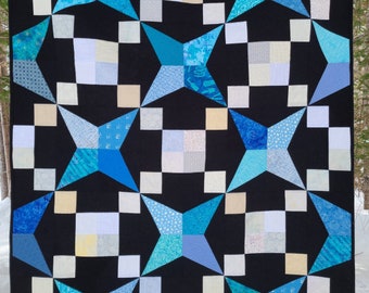 Stand Out Starburst Quilt Pattern: Baby, Throw & Queen Size (Printed)
