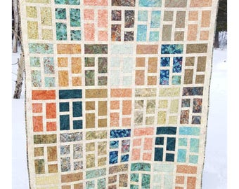 Formal Garden Quilt Pattern: Baby, Throw & Queen Sizes (PDF)