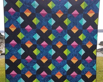 Multiplication Quilt Pattern – Bold Graphic Quilt (PDF Download)