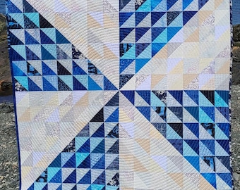 Spin & Sparkle quilt pattern | Beginner | Scrappy | PDF Download