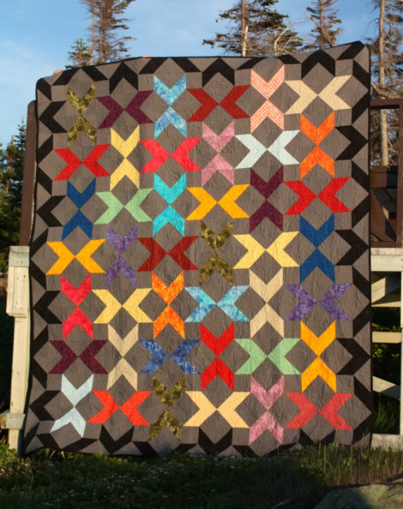 Love Birds PDF Quilt Pattern baby Quilt, Throw Quilt and Full Quilt