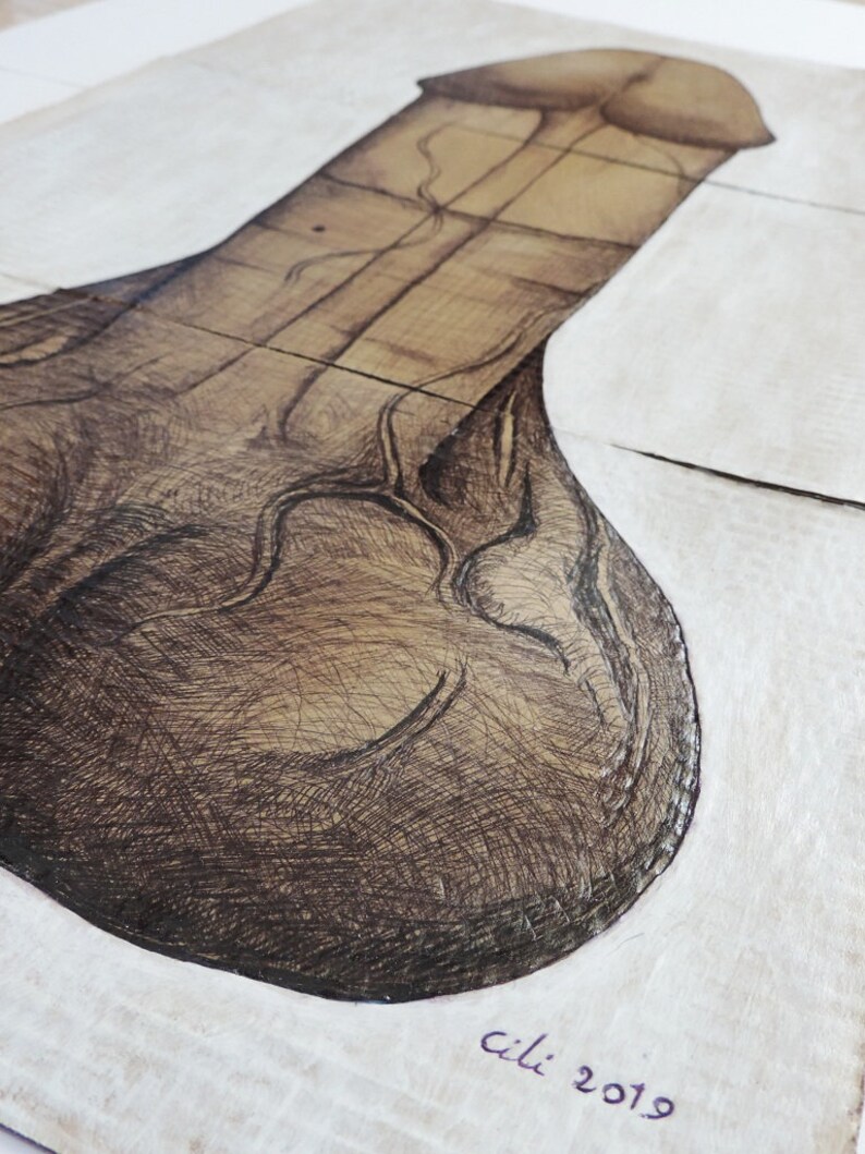 Original ink pen drawing on paper Multiple frames drawing Etsy