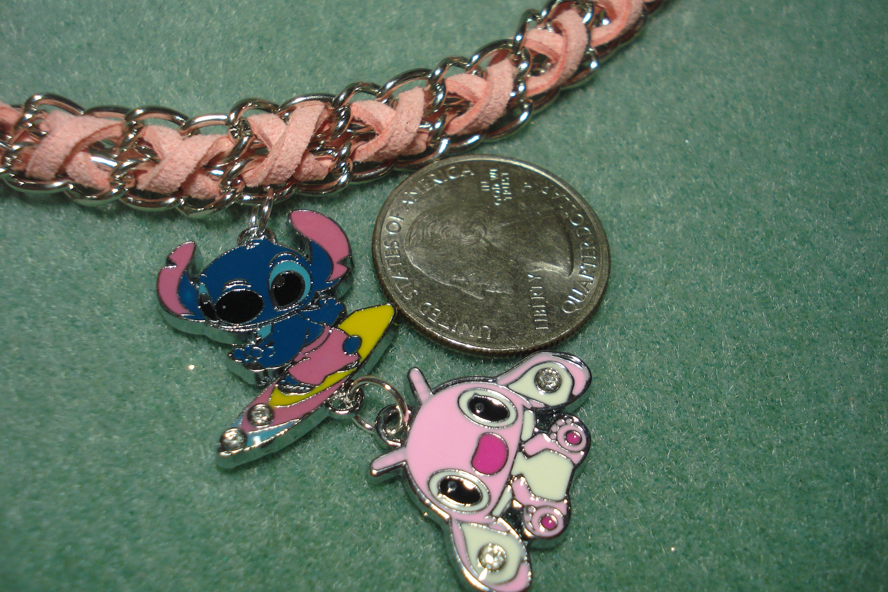 Lilo and Stitch Inspired Stitch and Angel Charm Necklace Etsy