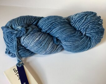 Fil peignée mérinos Malabrigo # 608 bleu bijou 210 mètres pure laine mérinos teint en bouilloire
