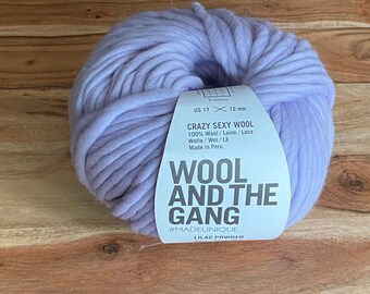 Wool and the Gang Crazy Sexy Wool LILAC POWDER 100% WOOL Super Bulky