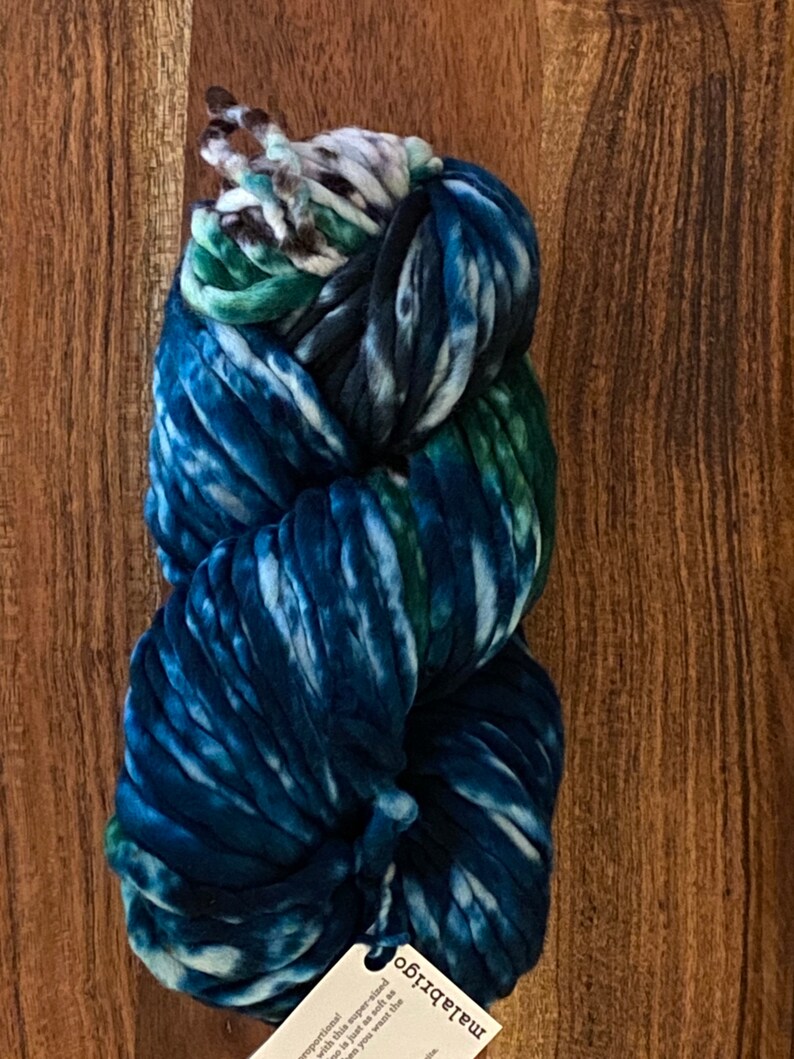 Malabrigo Rasta Super Bulky Hand Kettle Dyed 100% Pure Merino wool yarn Made in Peru #171 SNAKE image 4