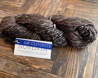 Malabrigo NOVENTA #238 OLIVINITE Bulky Hand Kettle Dyed 100% Pure Superwash Merino wool yarn Made in Peru