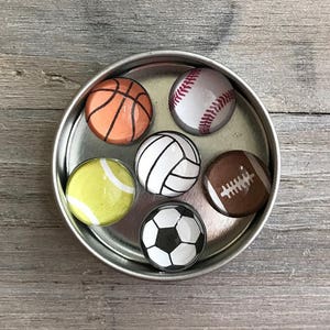 Sport Fridge Magnets | Set of Six | Activity Calendars | Super Strong | Kitchen Magnets