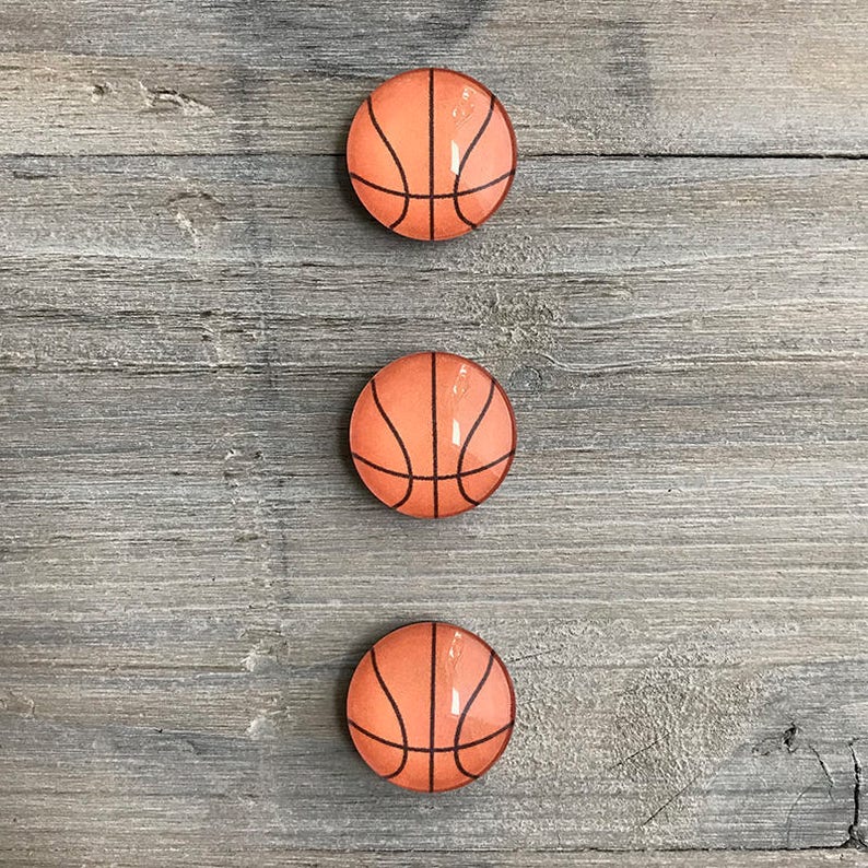 Glass Basketball Set of 3 1 Inch Gift Etsy