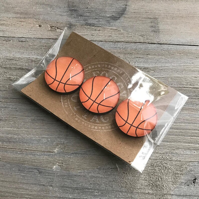 Glass Basketball Set of 3 1 Inch Gift Etsy