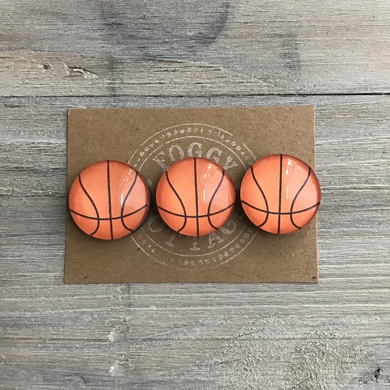 Glass Basketball Set of 3 1 Inch Gift Etsy