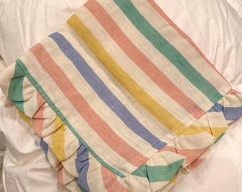 CLOSE OUT - Pastel stripe  Napkins, set of 4