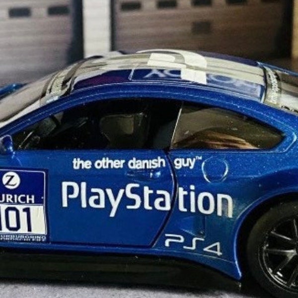 Modèle réduit de voiture de rallye BMW M6 GT3 moulé sous pression PSX PlayStation Gran Turismo à l'échelle 1/43