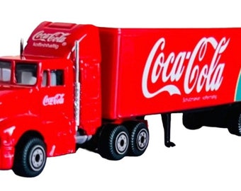 Coca Cola Christmas Truck Model Holidays Are Coming Xmas Decoration Santa 1/87 scale