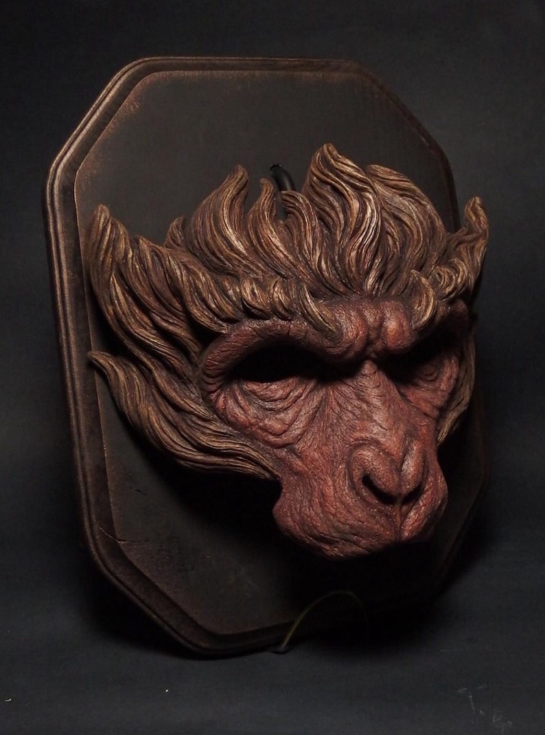 SARU mask painted monkey mask monkey king image 1