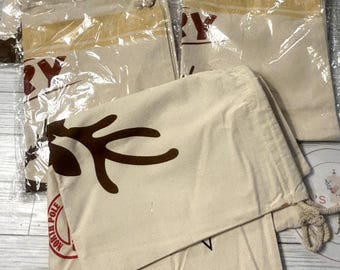 LOT BLANK Santa Sack Delivery Bags North Pole Rudolph Express Christmas gift bag