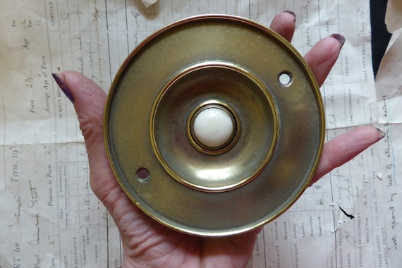 95mm Antique Reclaimed Dexter Brass Tubular Mortice Door Lock vintage tube
