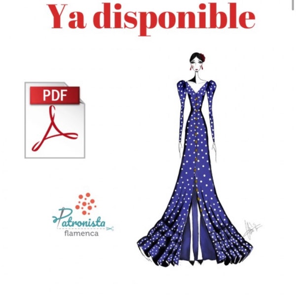 Traje de flamenca Begonia- vestido para hacer desde cero