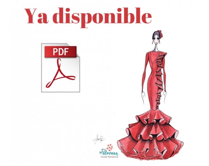 Amarilis flamenco costume - pattern to make your dress from scratch