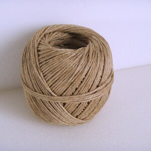 5m Wire Cord Linen String Ecru Diameter 1.5mm image 2