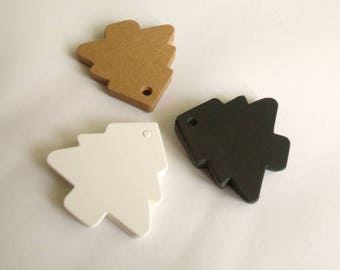 Tags Tags Labels Fir Cartons Kraft 5.5cm