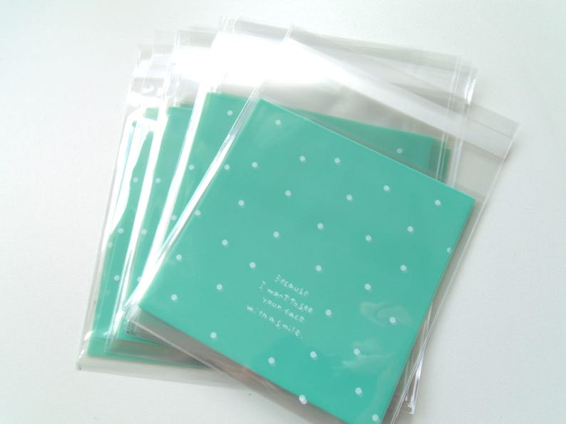 10 Pouches 2 Sizes Transparent Gift Bags image 2