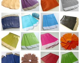 50 pockets 7 cm * 11 cm Kraft gift bags