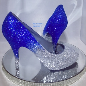 Ombré Glitter Shoes Custom Pumps Wedding Heels Bridesmaids - Etsy