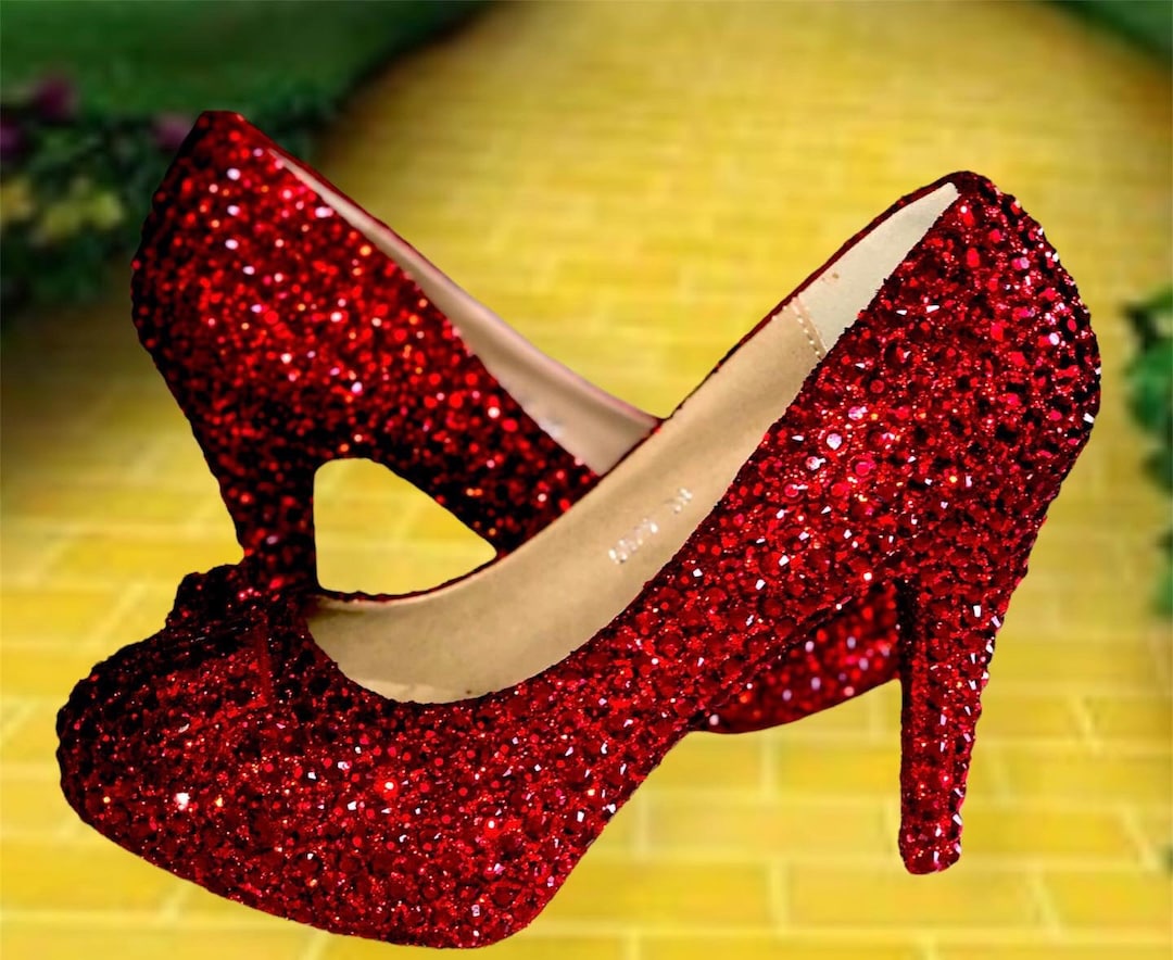 Red Glitter Sole Shoes High Heel Pumps Party Heels Prom Pumps
