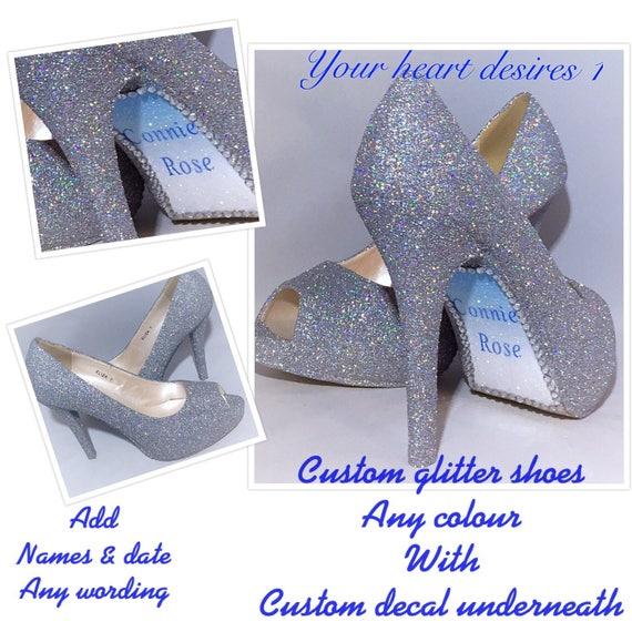 personalised wedding shoes