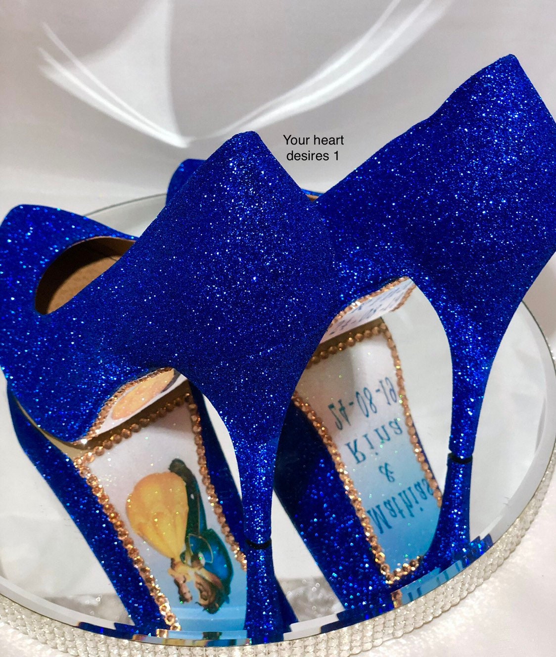Beauty and Beast Bridal Shoes Wedding Personalized Low High - Etsy