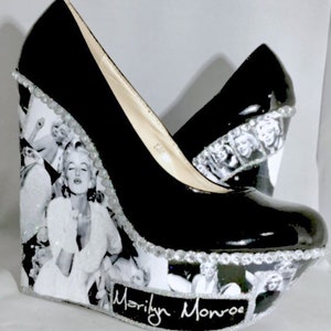 Marilyn Monroe Shoes Custom Shoes Wedding Prom Party Cosplay - Etsy