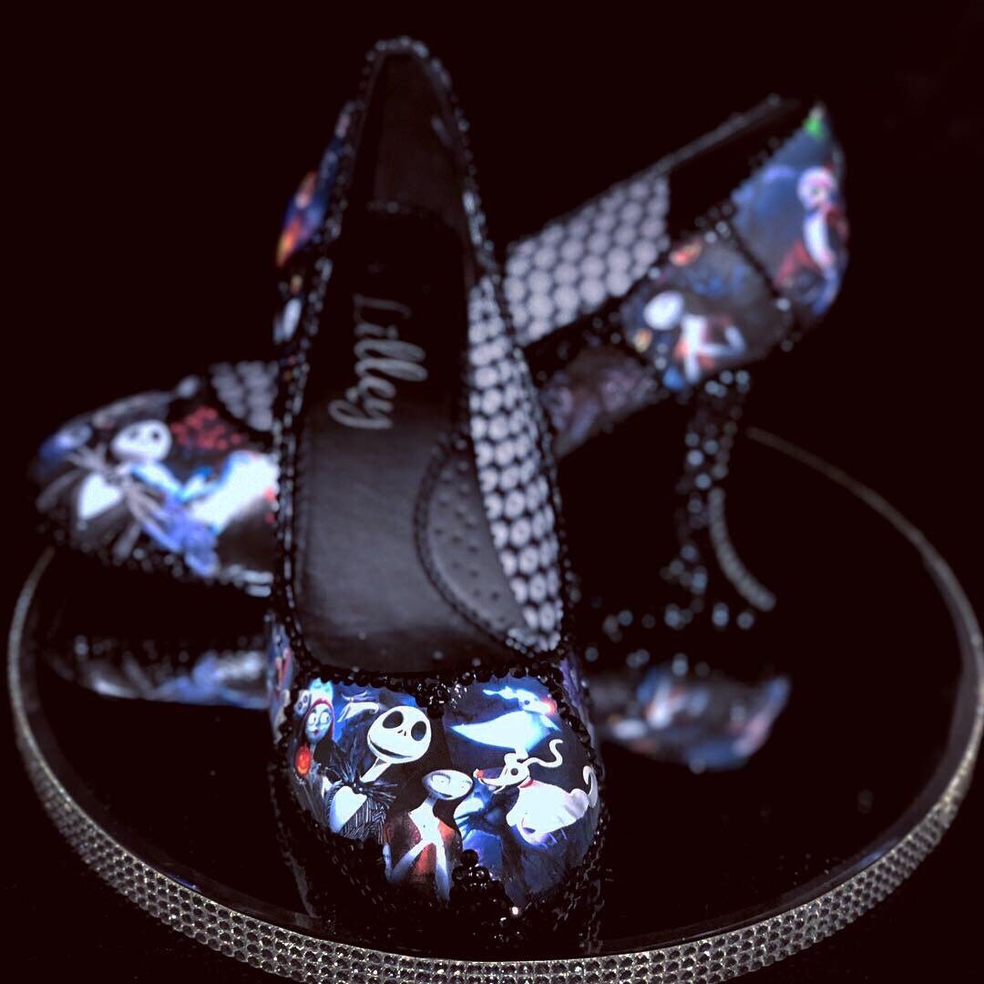 Nightmare Before Christmas Shoes Jack and Sally Cosplay Pumps Etsy