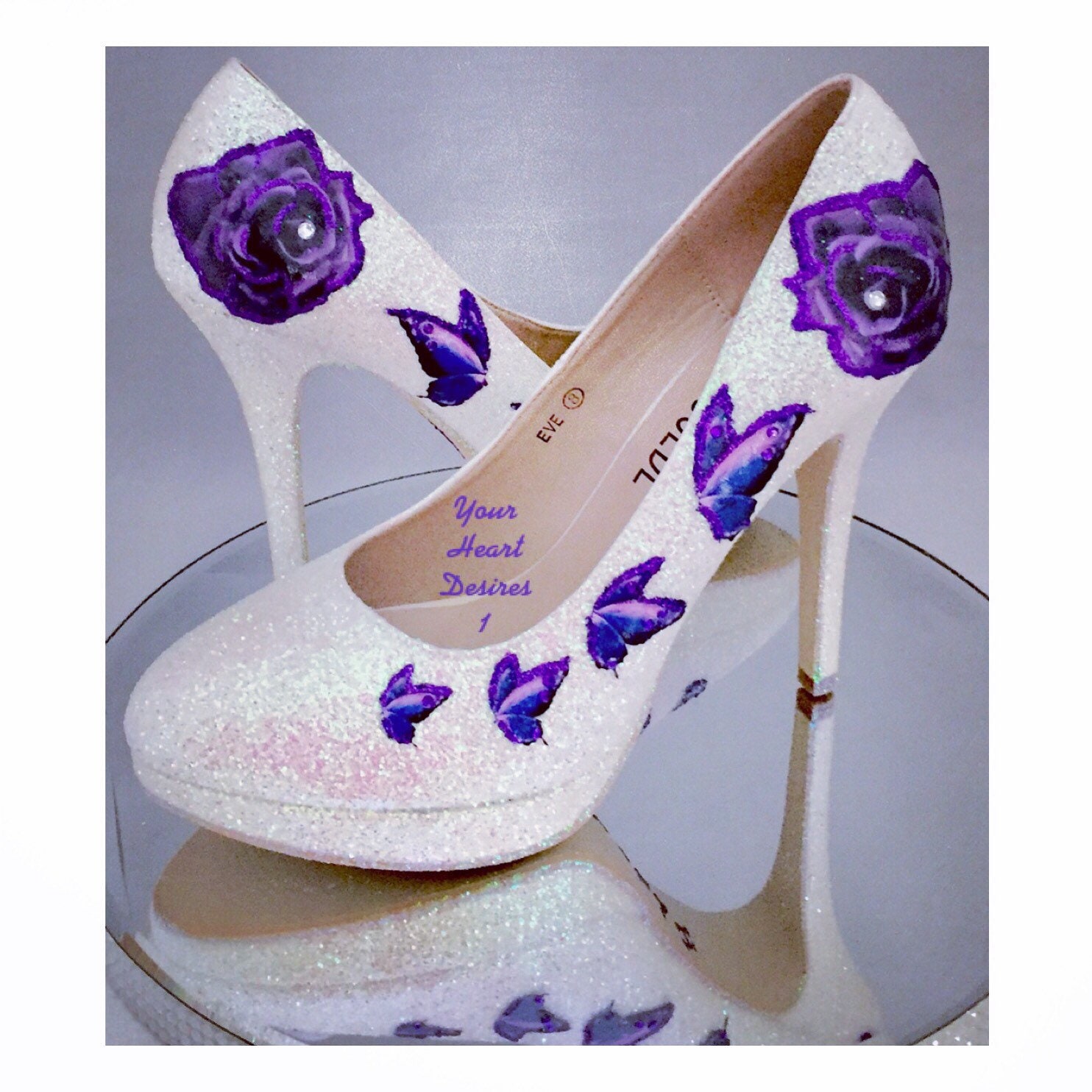 woileRQ Women's High Heels 22 cm / 8.6 Inch Stiletto Heel Purple Platform  Pumps, Wedding Dress Shoes, Sexy Pole Dance Stripper Club Heels, Unisex  Plus Size : Amazon.de: Fashion