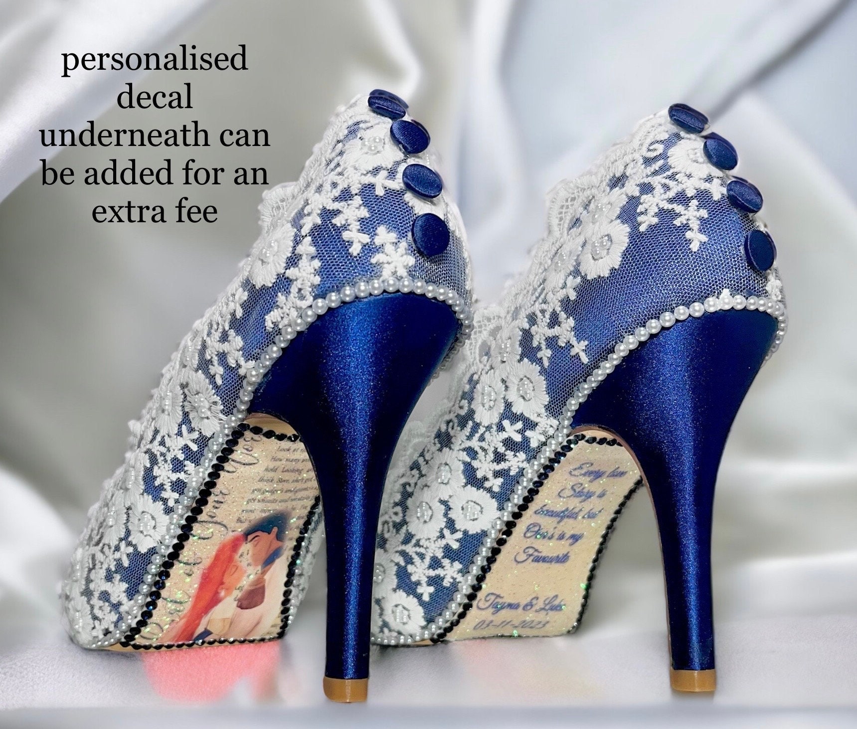 Navy and hotsell ivory shoes