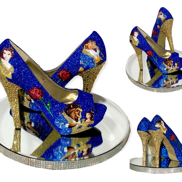beauty and the beast high heels