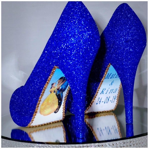Blue Bridal Shoes - Etsy UK