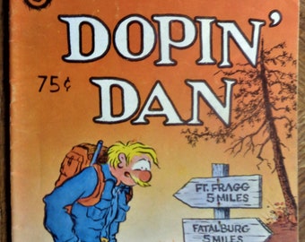 Dopin' Dan 3#.  Underground Comic.  1973.   Military/Humor.