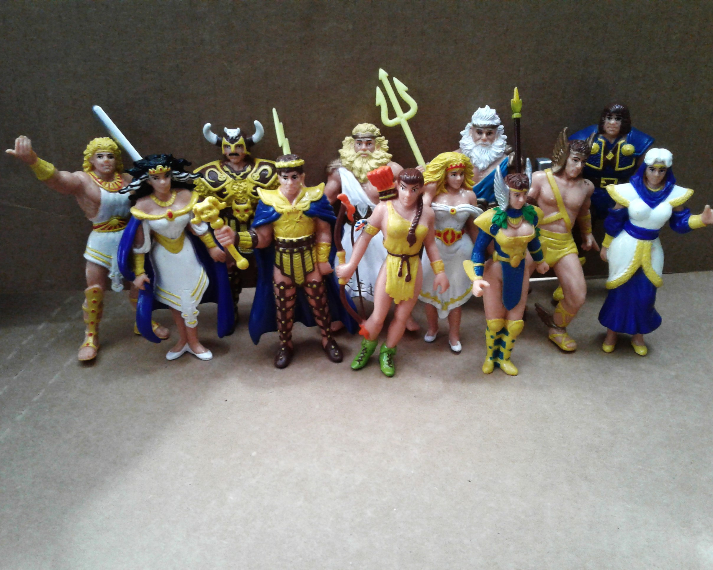 Dioses griegos. 12 figuras de vinilo. Zeus / Poseidón / Hera - Etsy España