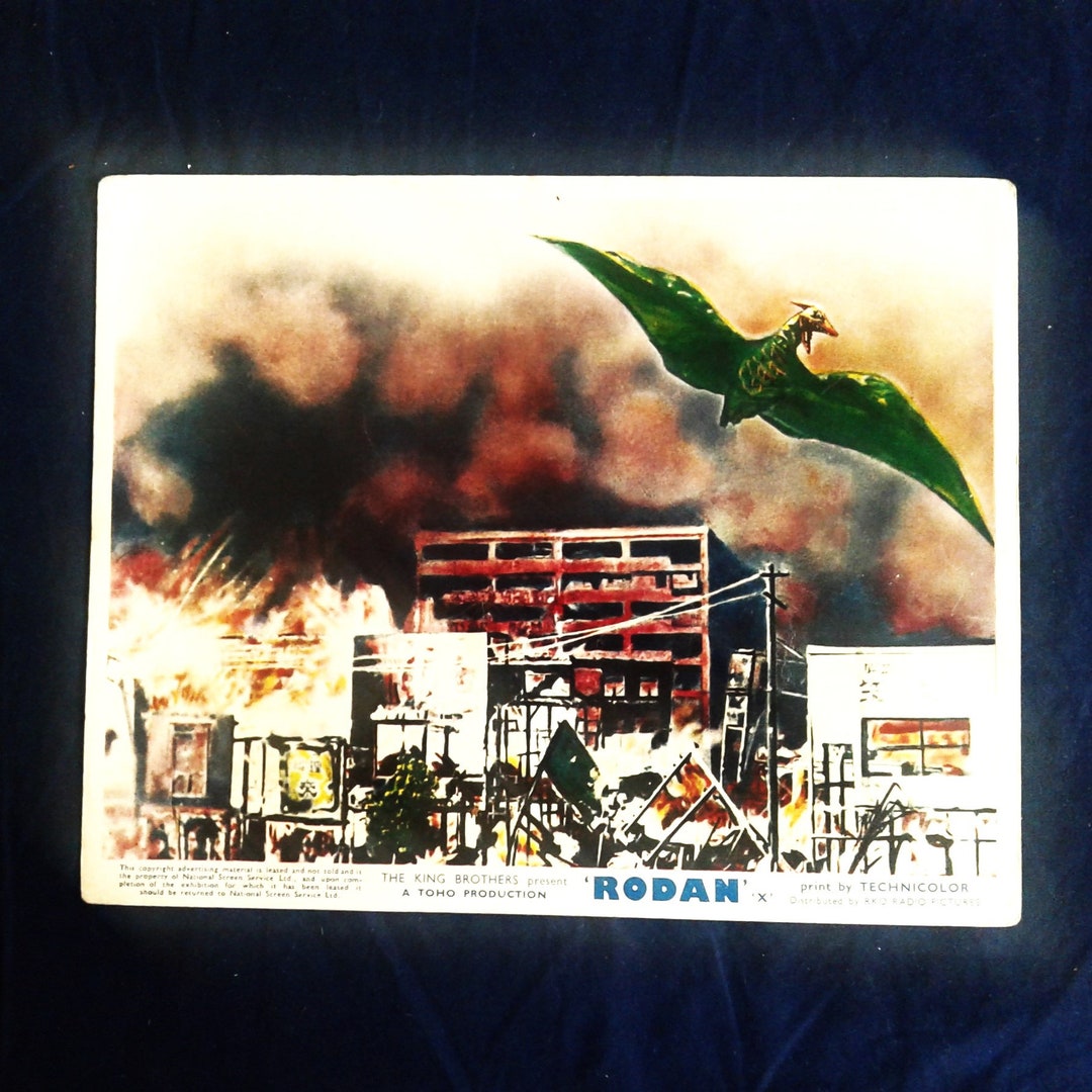 Rodan-original Lobby Card for the Movie. 1957. A TOHO Production. - Etsy