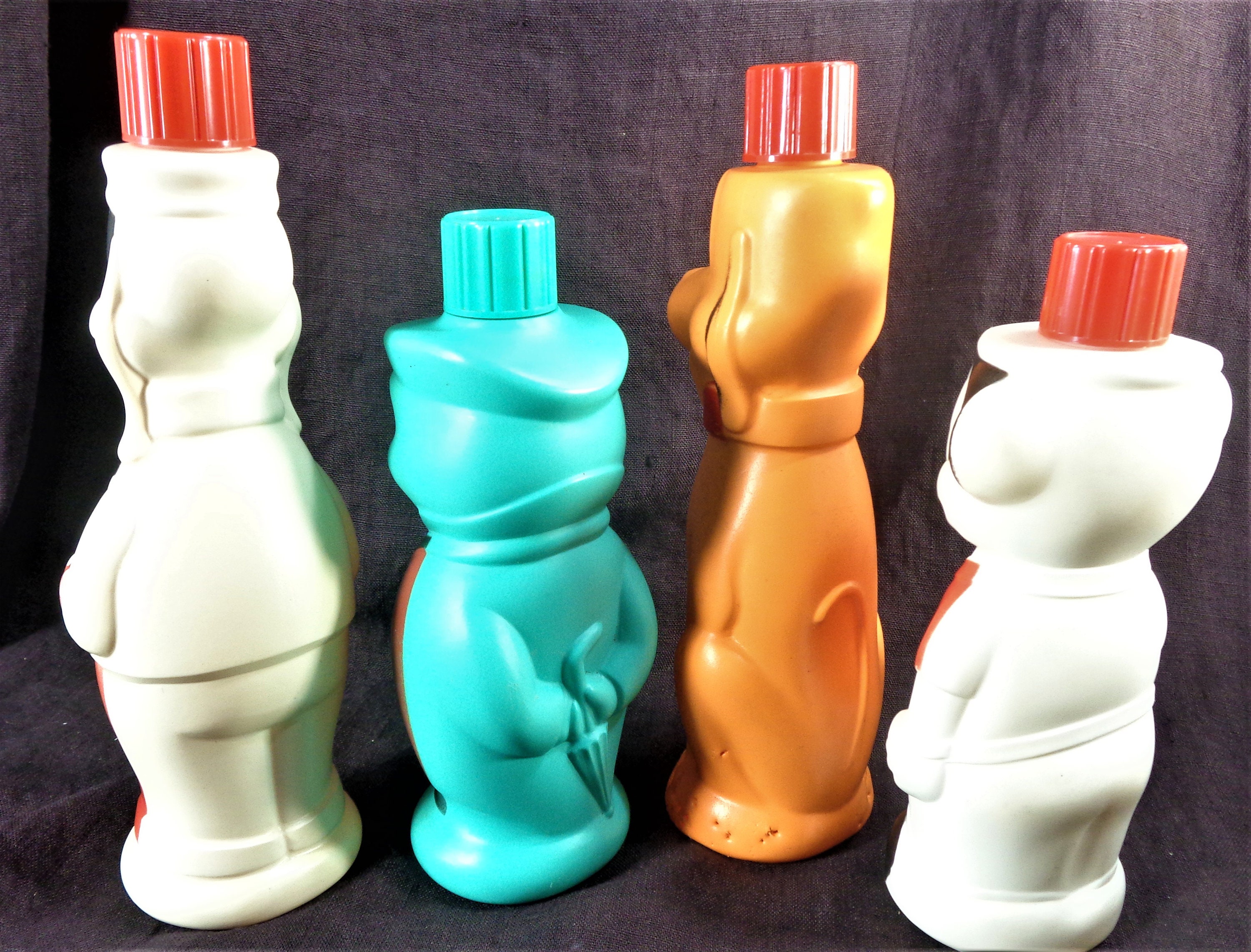 Four Disney Soaky Bubble Bath Containers. 1960's. Etsy Australia