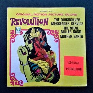 Revolution Soundtrack US Vinyl Record Album.  1968.  Steve Miller/Quicksilver/ Mother Earth.