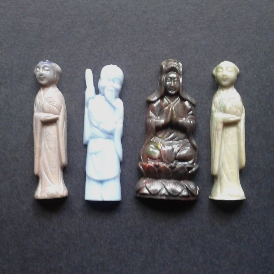 Four NOSCO Asian Cracker Jacks Prizes. 1960's. Etsy