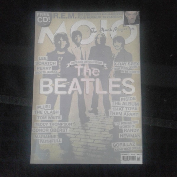 MOJO-British Music Magazine.  Beatles/x Ray Spex/Randy Newman/Gorillaz/Tom Waits/Marianne Faithful/REM/Lee Scratch Perry/The Clash.