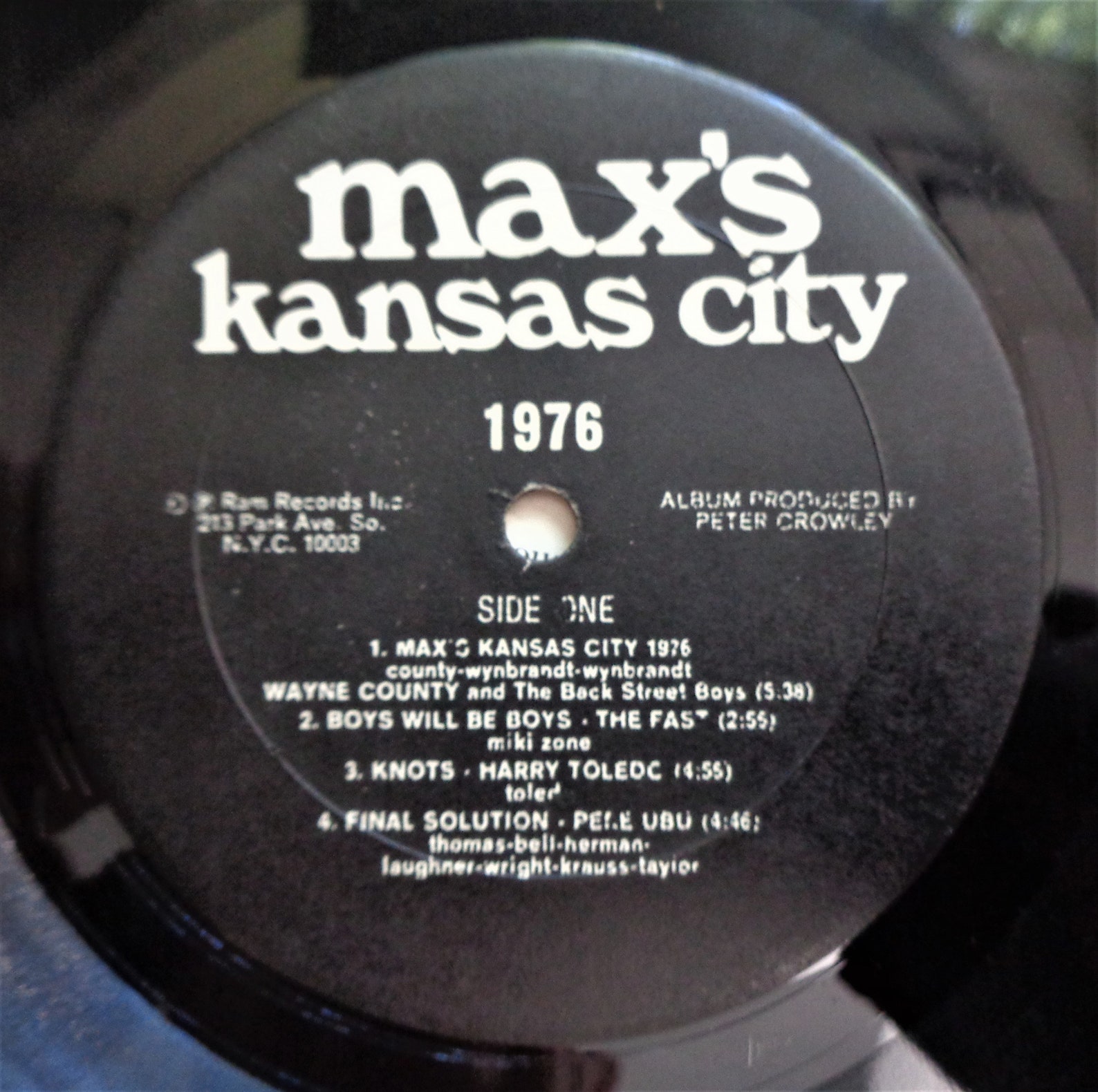 Max's Kansas City Compilation Album. 1976. Original Etsy