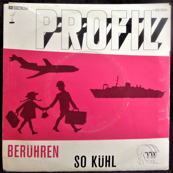 Profil "Beruhren" B/W "So Kuhl" German vinyl 45 record. 1981.  Minimal Dark Electronic Dance.