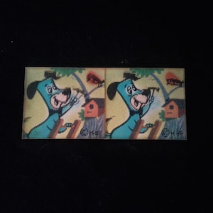 Huckleberry Hound Vari-Vue, lenticular image.  Hanna Barbera Cartoon. 1960&#39;s.